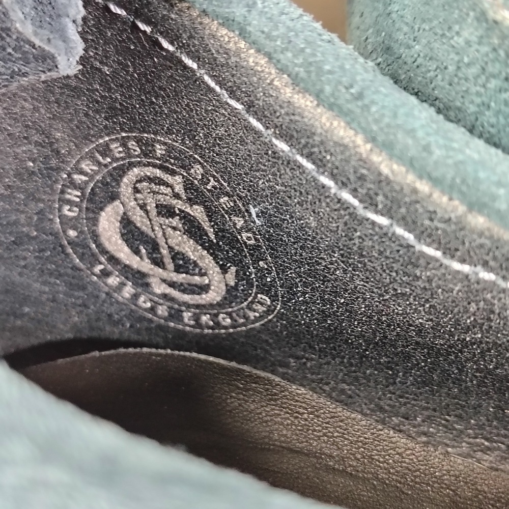 Clarks Wallabee Womens 7 Blue Suede Charles F Stead Crepe Sole 261732434 - Picture 7 of 11